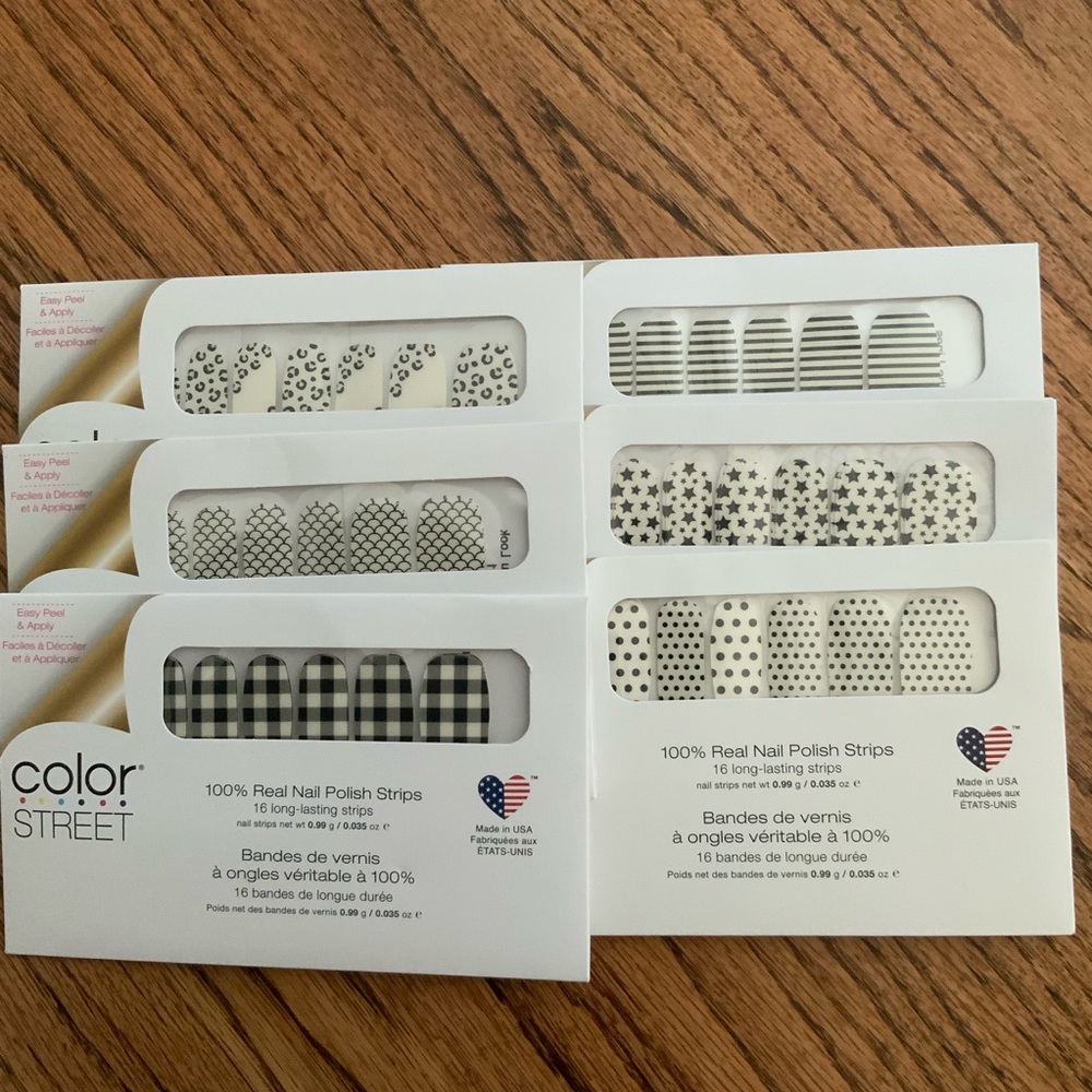 Color Street Overlay Lot of 6 mani manicure combination nail polish